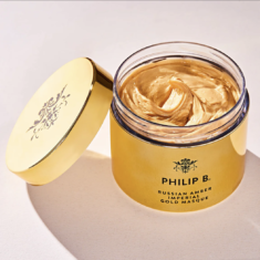 Russian Amber Imperial Gold Masque by Philip B
