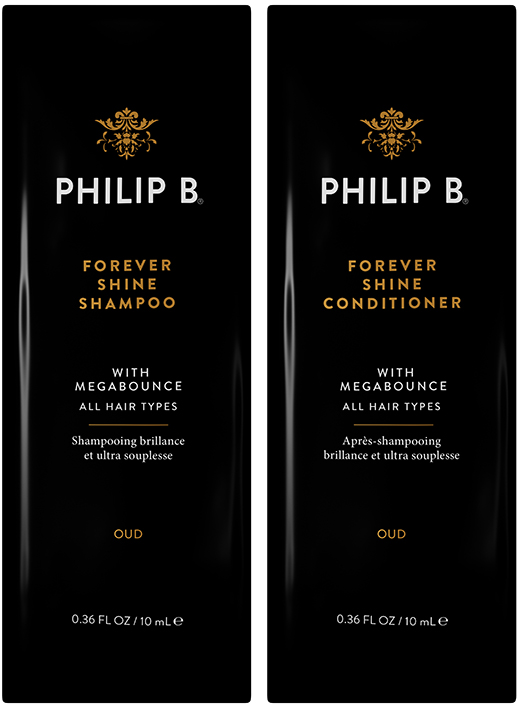 Complimentary Philip B Forever Shine Shampoo & Conditioner 10ml